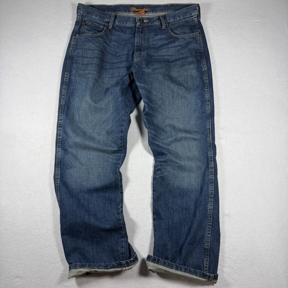 Wrangler Other - Wrangler Retro Boot Cut Jeans Mens 36x32 Medium Wash Blue Denim WRT20TB